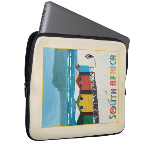 Südafrika | Muizenberg Beach Laptopschutzhülle (Vorne Rechts)