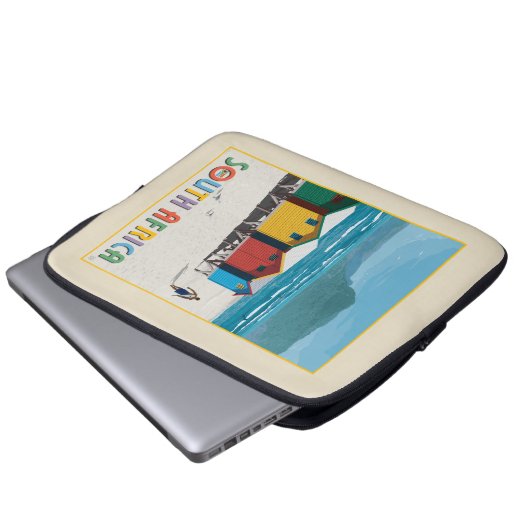 Südafrika | Muizenberg Beach Laptopschutzhülle (Vorne Knopf)