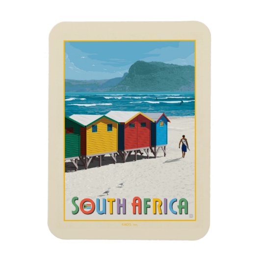 Südafrika | Muizenberg Beach Magnet (Vertikal)