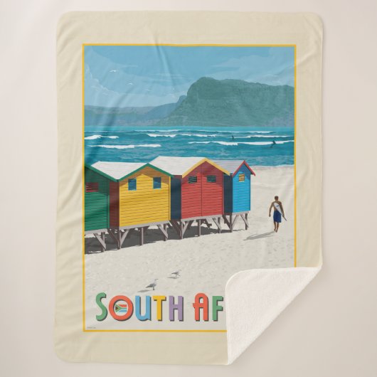 Südafrika | Muizenberg Beach Sherpadecke (Vorderseite)