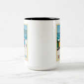 Südafrika | Muizenberg Beach Zweifarbige Tasse (Mittel)