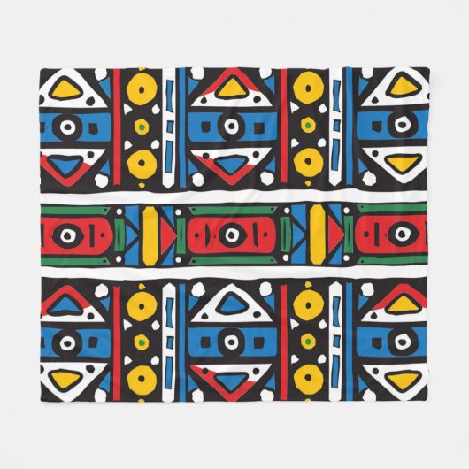 Südafrika - Muster Fleecedecke (Vorderseite (Horizontal))