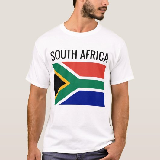 Südafrika // Nationale Weltflagge T-Shirt (Vorderseite)