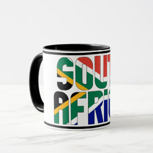 Südafrika Nationalflagge Patriotischer Kaffee Tasse