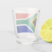 Südafrika-Nationalflagge Schnapsglas (Rückseite)