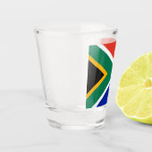 Südafrika-Nationalflagge Schnapsglas (Links)