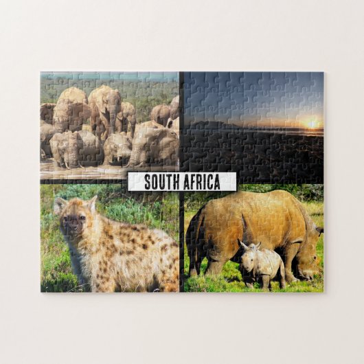 Südafrika NaturfotoCollage Puzzle (Horizontal)