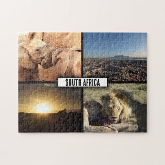 Südafrika NaturfotoCollage Puzzle (Horizontal)