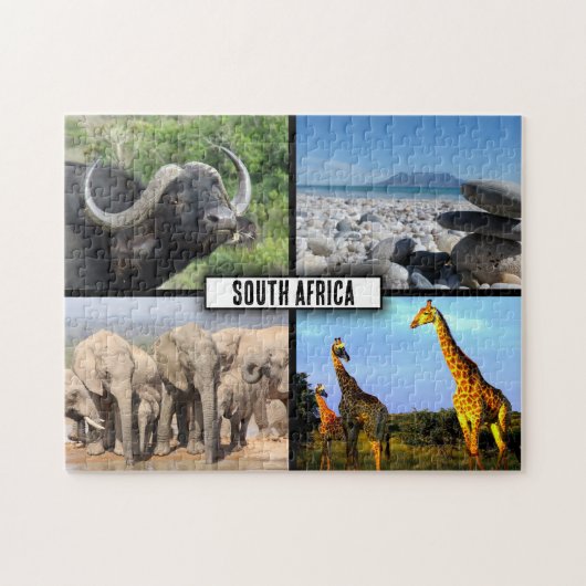 Südafrika NaturfotoCollage Puzzle (Horizontal)