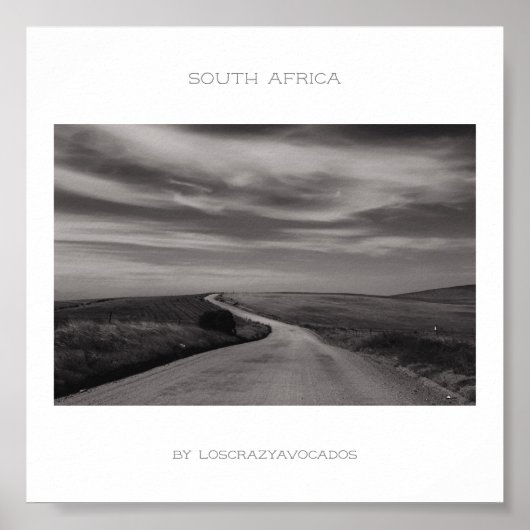 Südafrika Naturlandschaftsplaner Poster (Vorne)