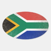 Südafrika Ovaler Aufkleber (Vorderseite)