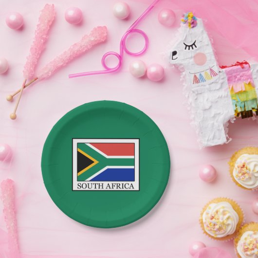 Südafrika Pappteller (Party)