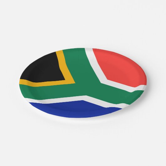 Südafrika Pappteller (Schrägansicht)