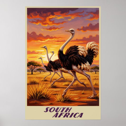 Südafrika-Plakat Poster (Vorne)