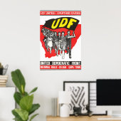 Südafrika Politisches Plakat UDF Apartheid (Heimbüro)