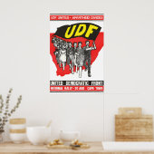 Südafrika Politisches Plakat UDF Apartheid (Küche)