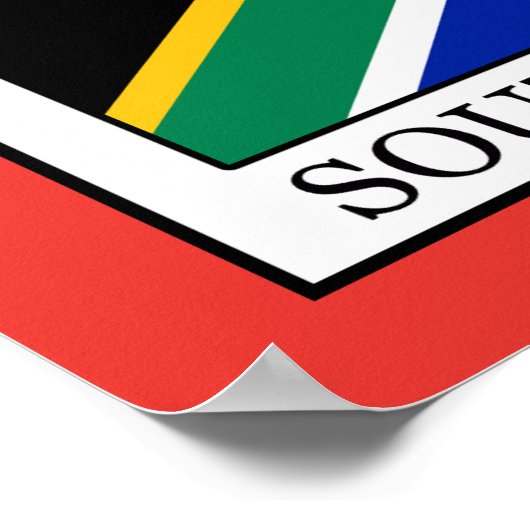 Südafrika Poster (Ecke)