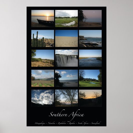 Südafrika Poster (Vorne)
