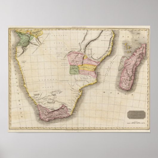 Südafrika Poster (Vorne)