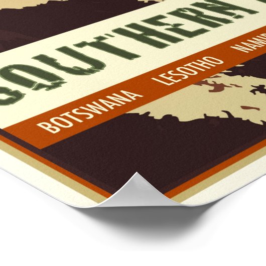Südafrika Poster (Ecke)