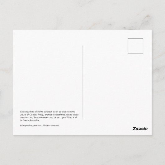 Südafrika Postkarte (Rückseite)