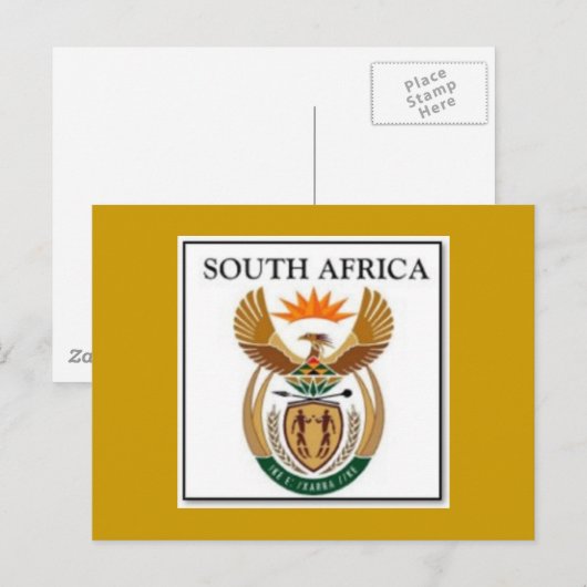 Südafrika Postkarte (Vorne/Hinten)