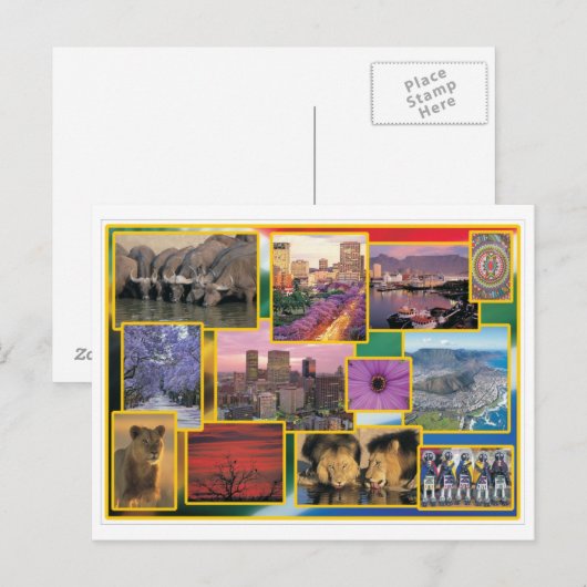 Südafrika Postkarte (Vorne/Hinten)