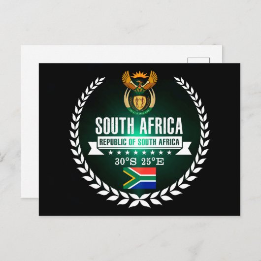 Südafrika Postkarte (Vorne/Hinten)