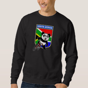 Südafrika Radfahren Panda Sweatshirt