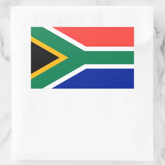 Südafrika Rechteckiger Aufkleber (Tasche)