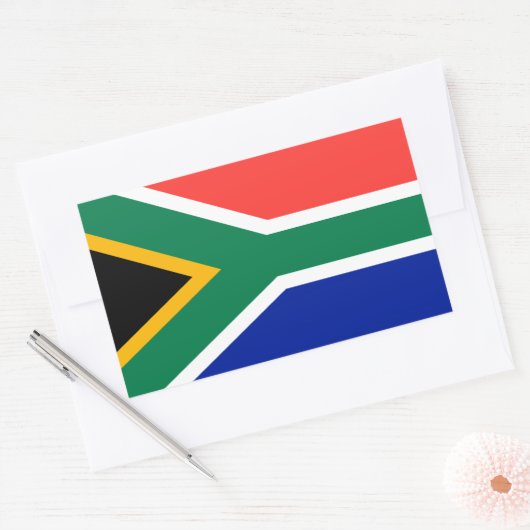 Südafrika Rechteckiger Aufkleber (Umschlag)