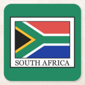 Südafrika Rechteckiger Pappuntersetzer (Vorderseite)