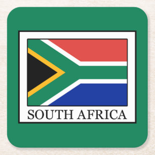 Südafrika Rechteckiger Pappuntersetzer