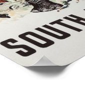 Südafrika Reiseplakat (2) Poster (Ecke)