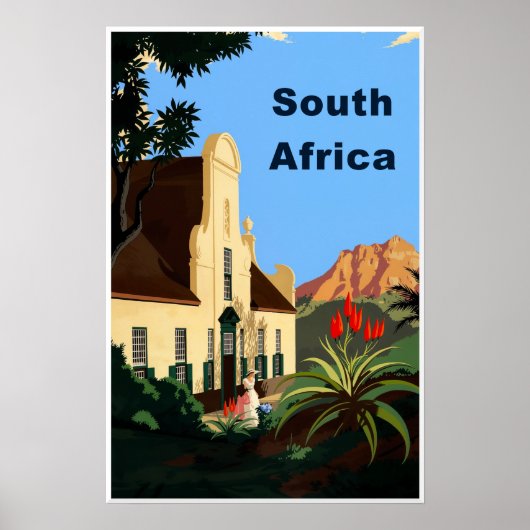Südafrika-Reiseplakat Poster (Vorne)