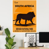 Südafrika-Reiseplakat Poster (Heimbüro)