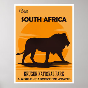 Südafrika-Reiseplakat Poster