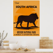 Südafrika-Reiseplakat Poster (Küche)