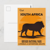 Südafrika-Reiseposter Postkarte (Vorne/Hinten)