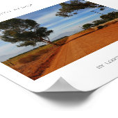 Südafrika Road Landscape Travel Poster (Ecke)