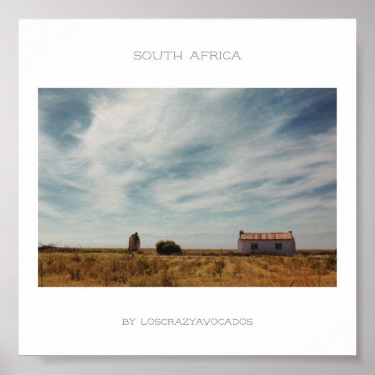 Südafrika Road Landscape Travel Poster (Vorne)