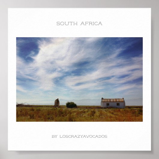 Südafrika Road Landscape Travel Poster (Vorne)