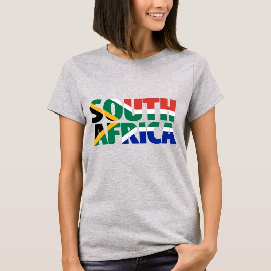 Südafrika Roots Südafrikanische Flagge Braai T-Shirt (Vorderseite)