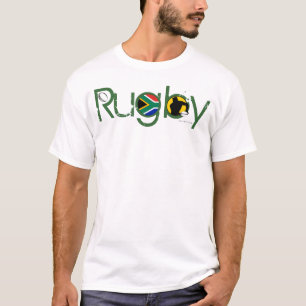 Südafrika-Rugby-Fan-T - Shirt-Durchlauf-Ball T-Shirt