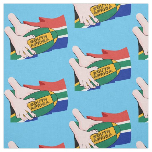 Südafrika Rugby Stoff (Muster)