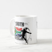 Südafrika-Rugby-Tasse Kaffeetasse (Vorderseite Links)
