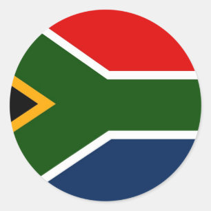 Südafrika Runder Aufkleber