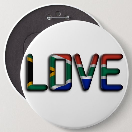 Südafrika Schöne Liebe Phantastisches Zitat Kunst Button (Vorne & Hinten)