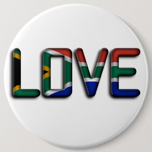 Südafrika Schöne Liebe Phantastisches Zitat Kunst Button (Vorderseite)