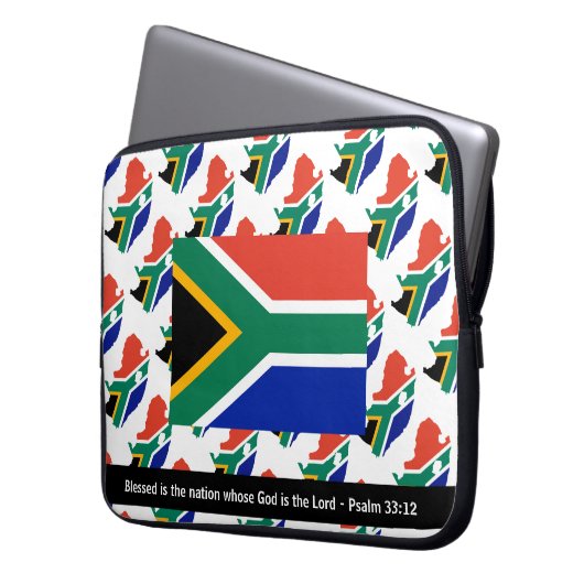 SÜDAFRIKA Selige Nation Laptopschutzhülle (Vorderseite Links)